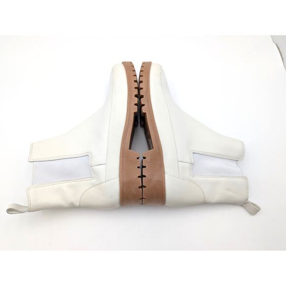 Rebecca Allen The All Weather Chelsea Ankle Boots Women's Cream Size US9 EU39.5 - Picture 6 of 12